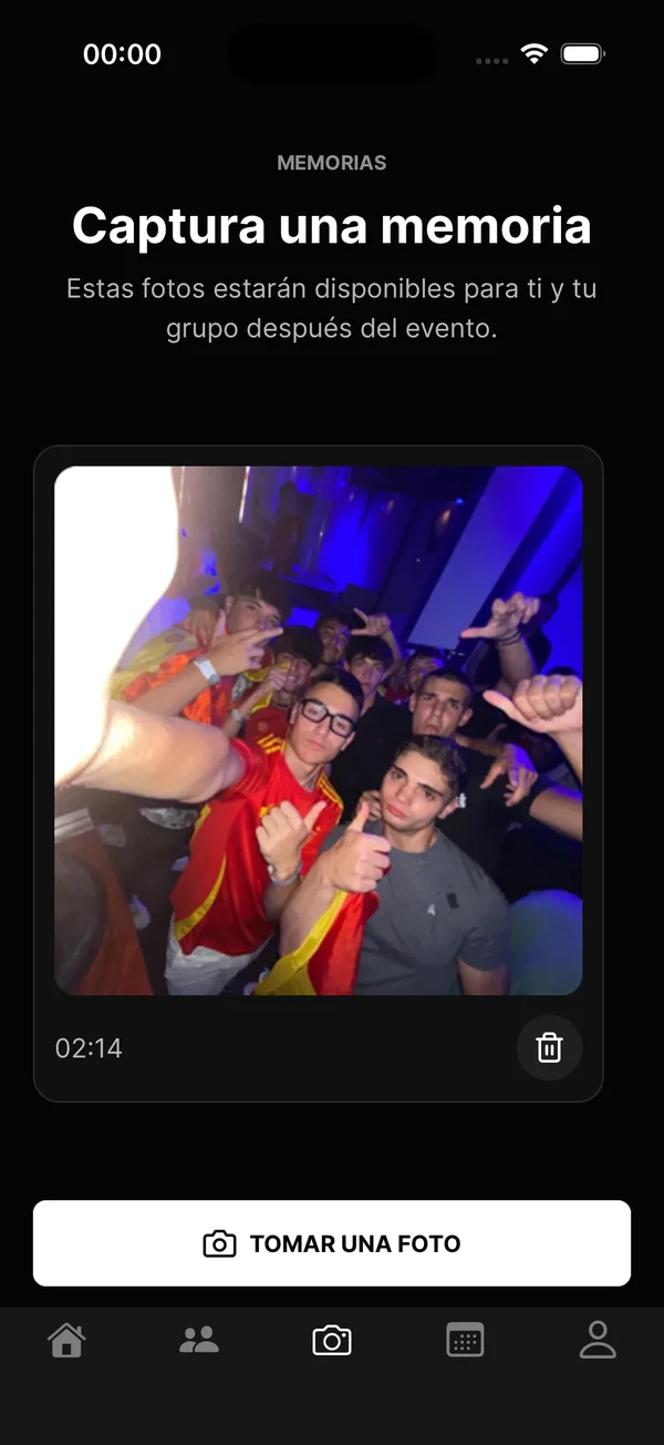 Vente screen: capture the night
